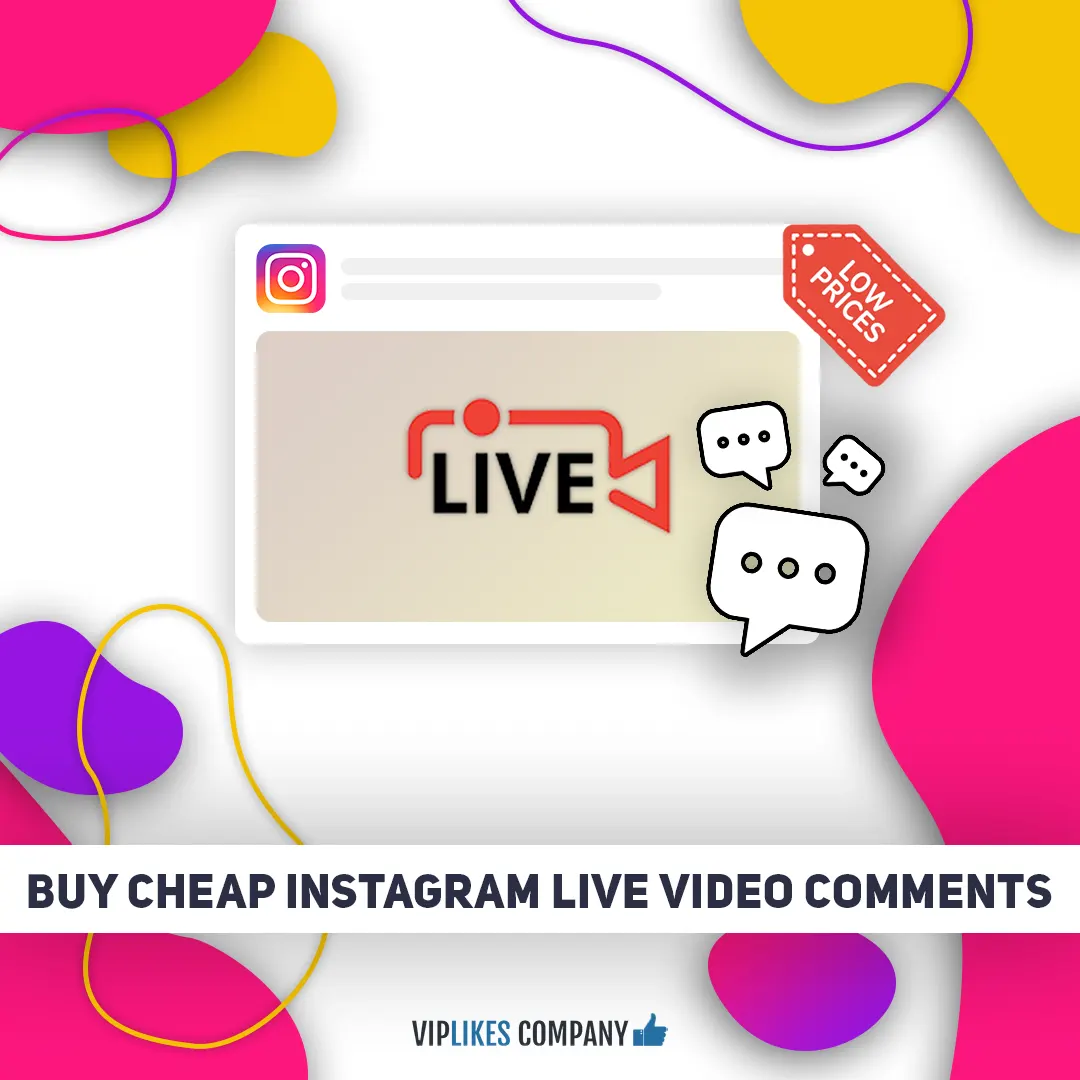Buy cheap Instagram live video comments-Viplikes
